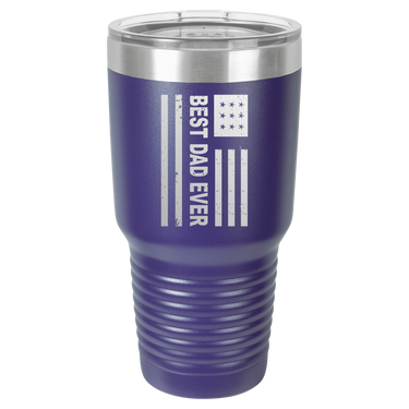 Patriotic Best Dad Ever 30oz Ringneck Tumbler